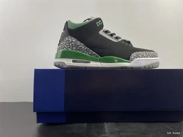 1st Kicks Shoes Jordan 3 Pine Air CT8532-030 Green 0617